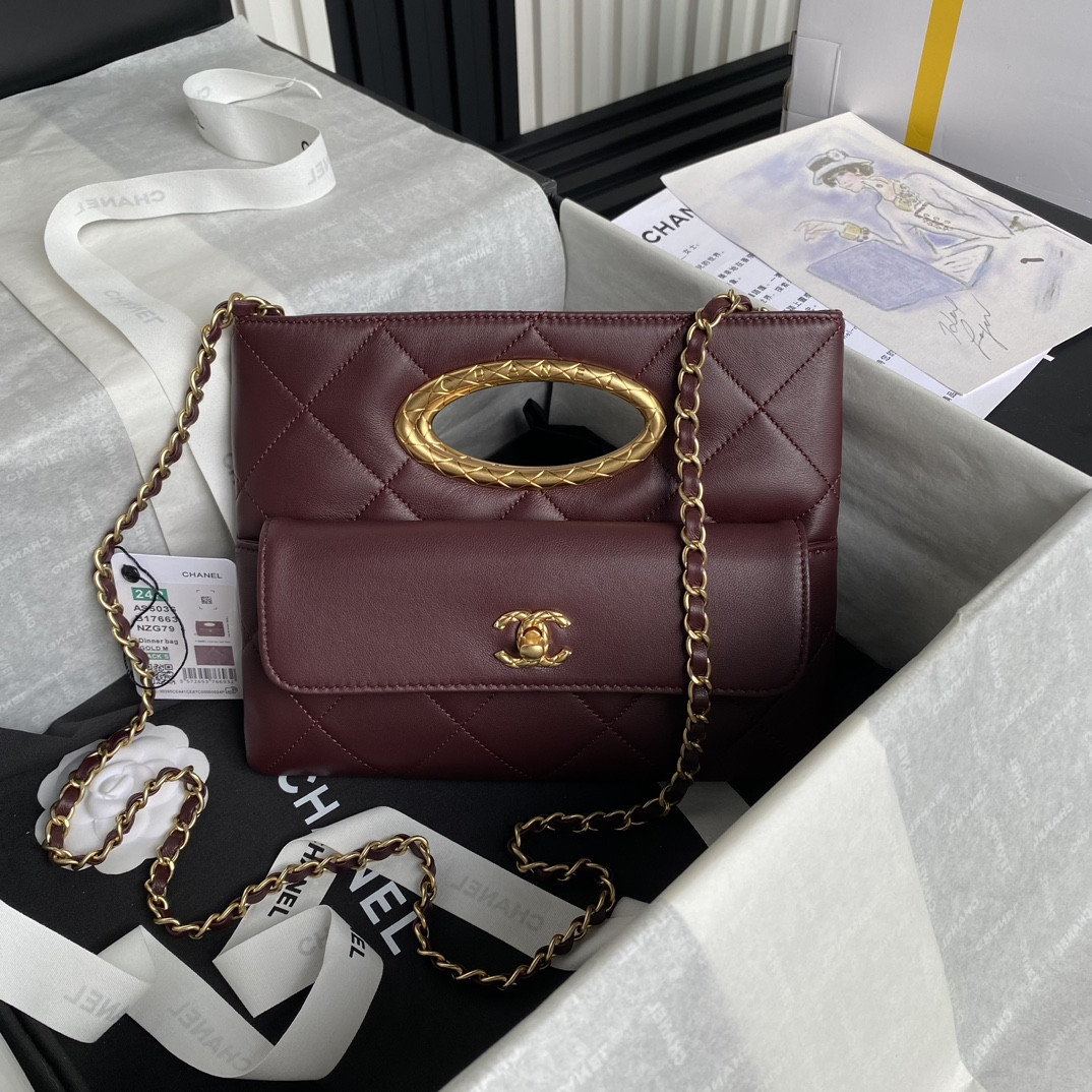 Ch*el 24B Evening Bag 19x25X3cm
